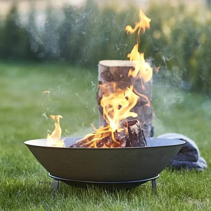 55 cm Cast Iron Fire Pit with Fire Grate
