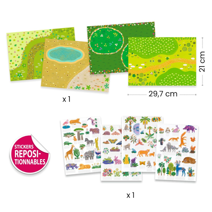 3D Lift-Up Stickers - Animals