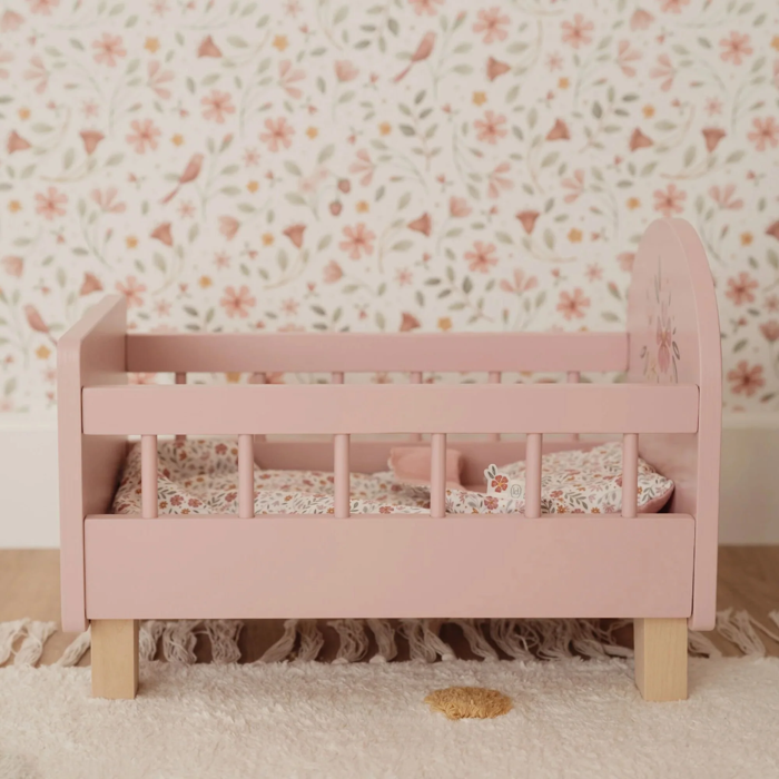 Doll Bed with Bedding - Rose