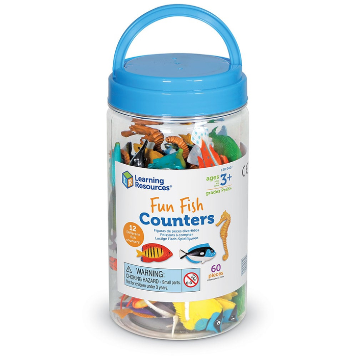 Count & Sort - Fun Fish Counters, 60 pcs