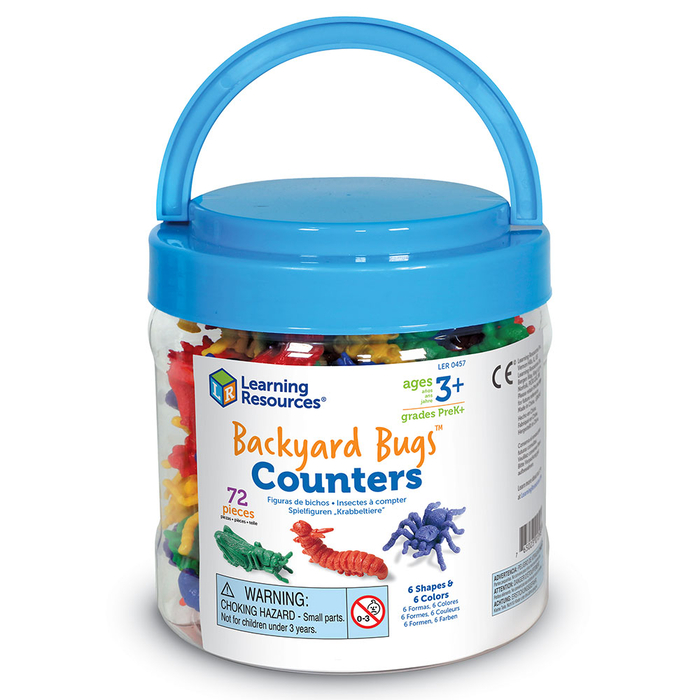 Count & Sort - Backyard Bugs Counters, 72 pcs