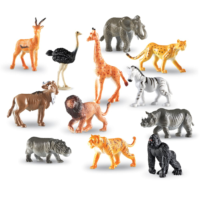 Count & Sort - Jungle Animal Counters, 60 pcs