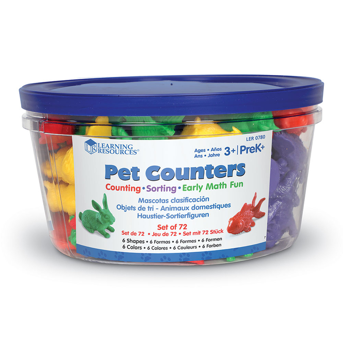 Count & Sort - Pet Counters, 72 pcs