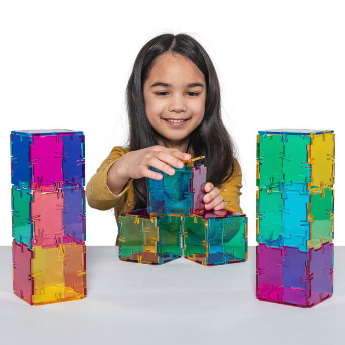 Polydron Construction Set - Crystal, 48 pcs