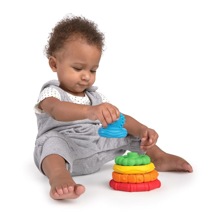 Baby Einstein - Stack & Teethe Toy with Textures