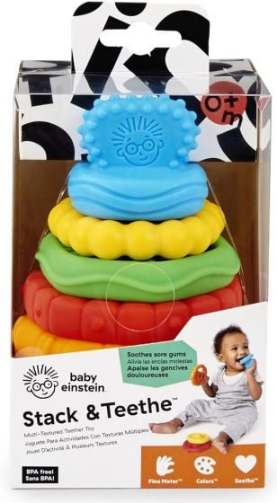 Baby Einstein - Stack & Teethe Toy with Textures