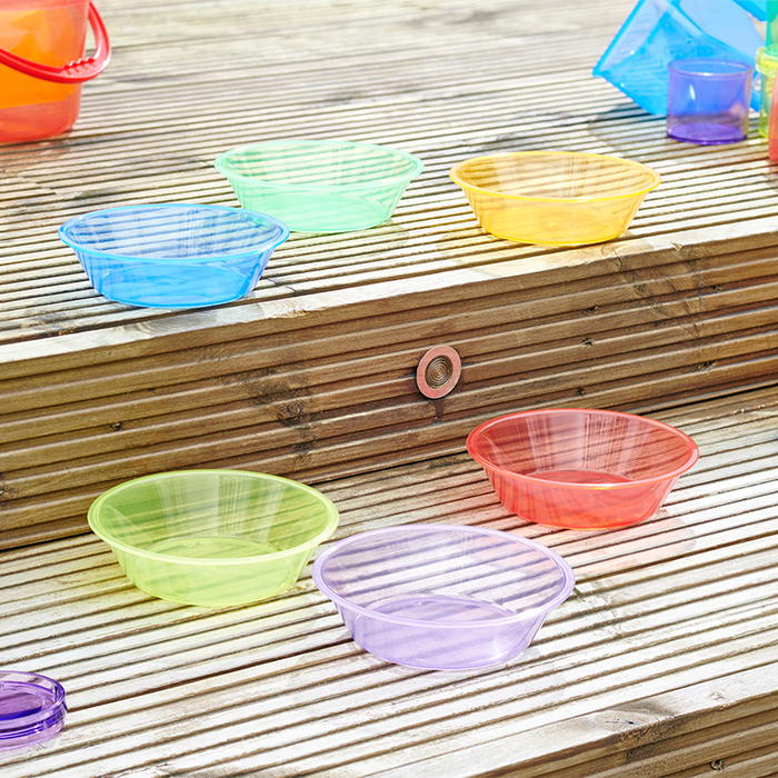 Translucent Colour Sorting Bowls, 6 pcs