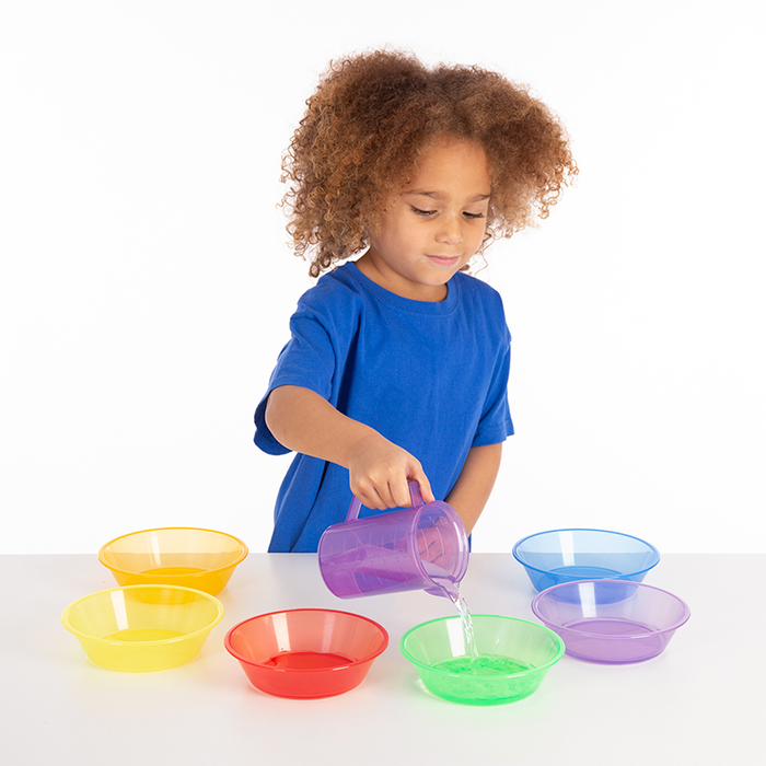 Translucent Colour Sorting Bowls, 6 pcs