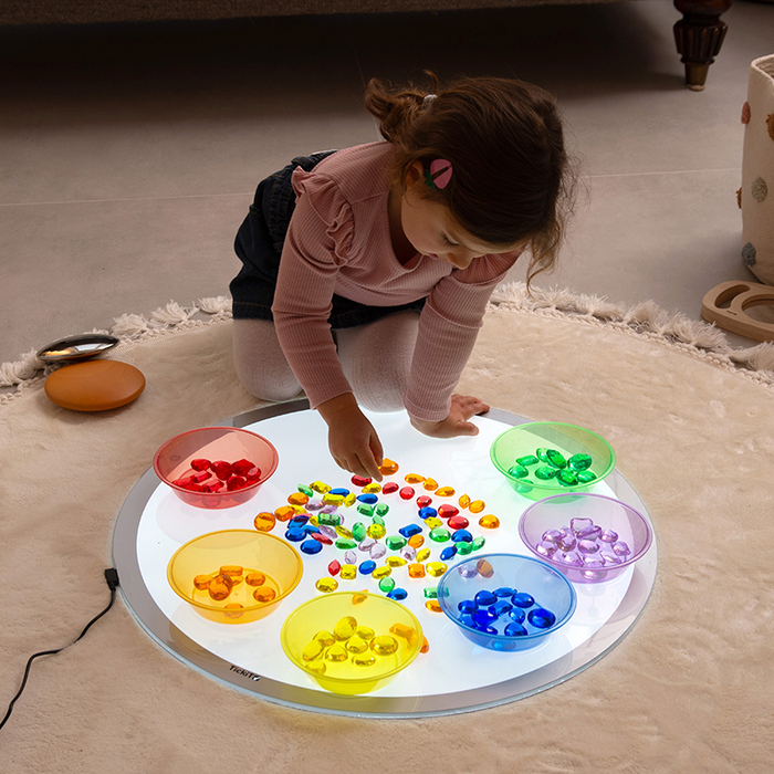 Translucent Colour Sorting Bowls, 6 pcs