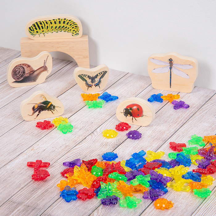 Translucent Colour Bugs, 96 pcs
