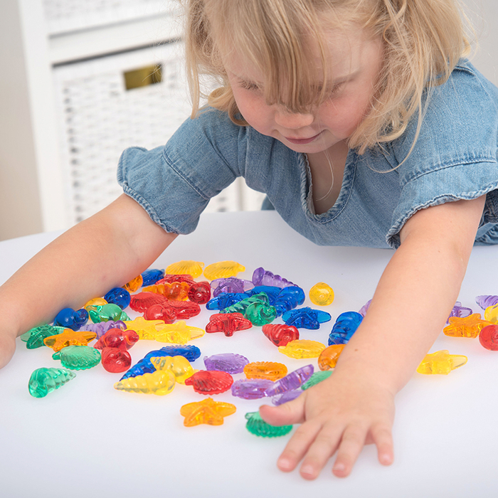 Translucent Colour Shells, 72 pcs