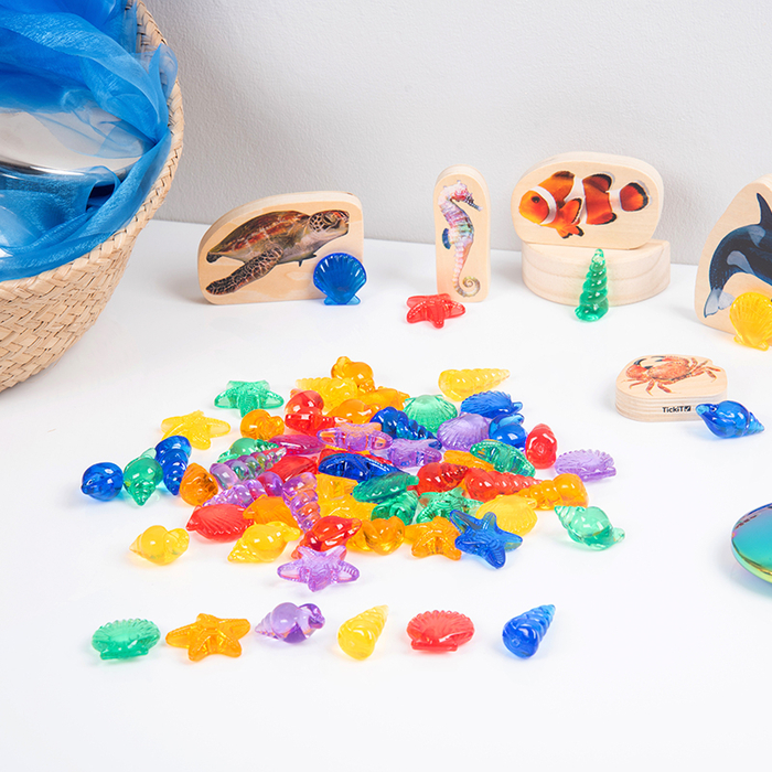 Translucent Colour Shells, 72 pcs