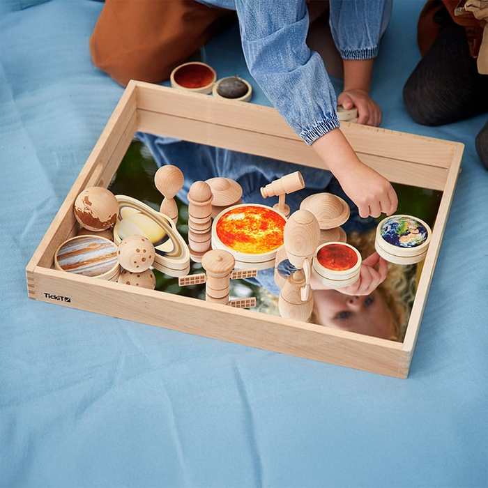 Wooden Mirror Tray - Large