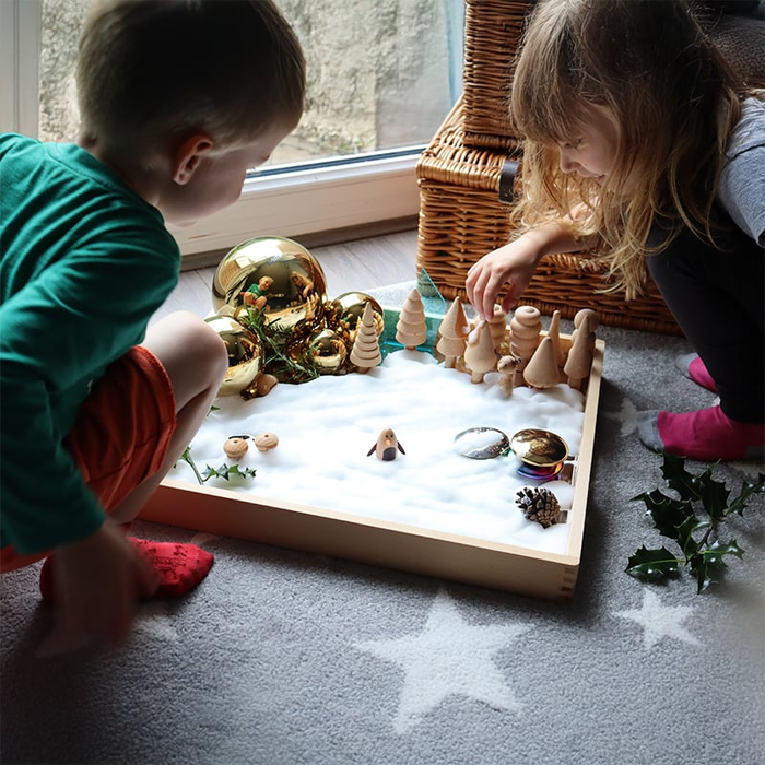 Wooden Mirror Tray - Large
