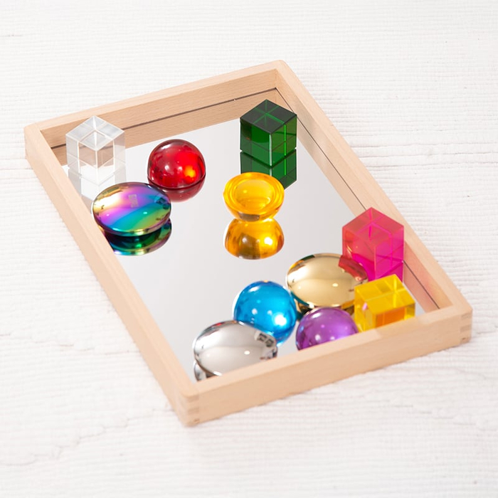 Wooden Mirror Tray - Small