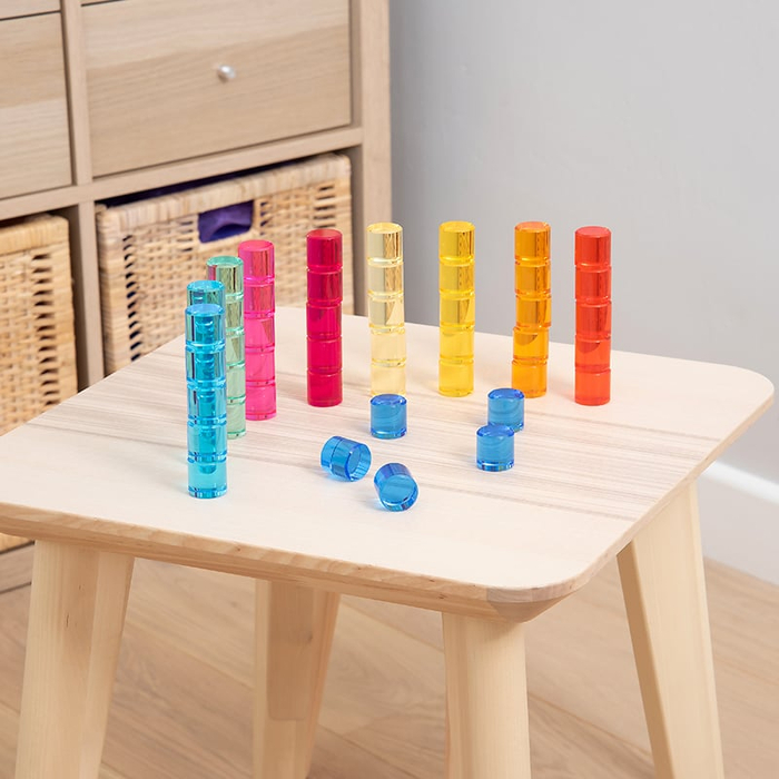 Translucent Gem Circles, 50 pcs