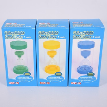 ColourBright Sand Timer Set - 1, 3 and 5 Minutes