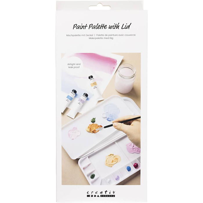 Plastic Paint Palette with Lid