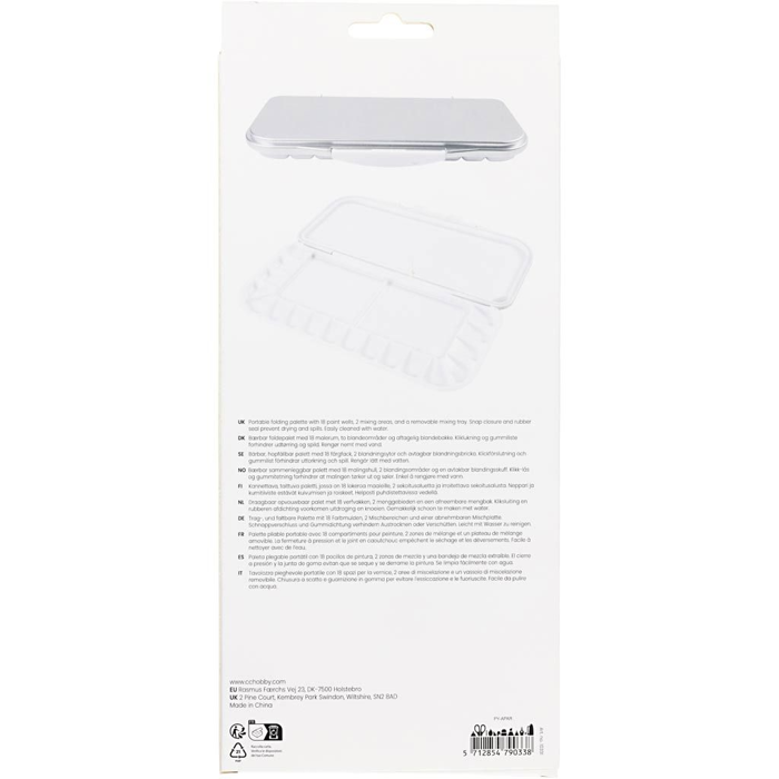 Plastic Paint Palette with Lid