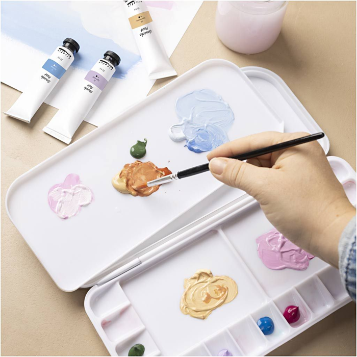 Plastic Paint Palette with Lid