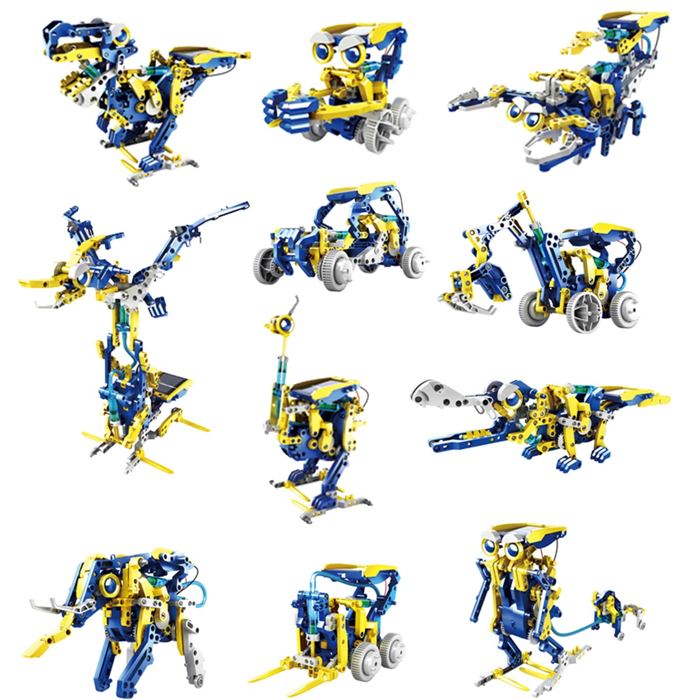 12-in-1 Solar/Hydraulic Construction Kit, 230 pcs