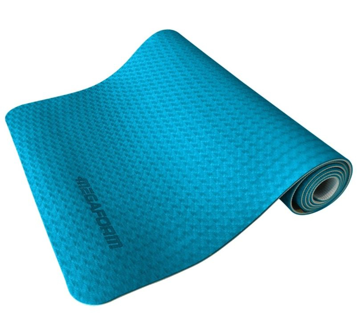 Yoga Mat 183x61 cm - Blue/Grey