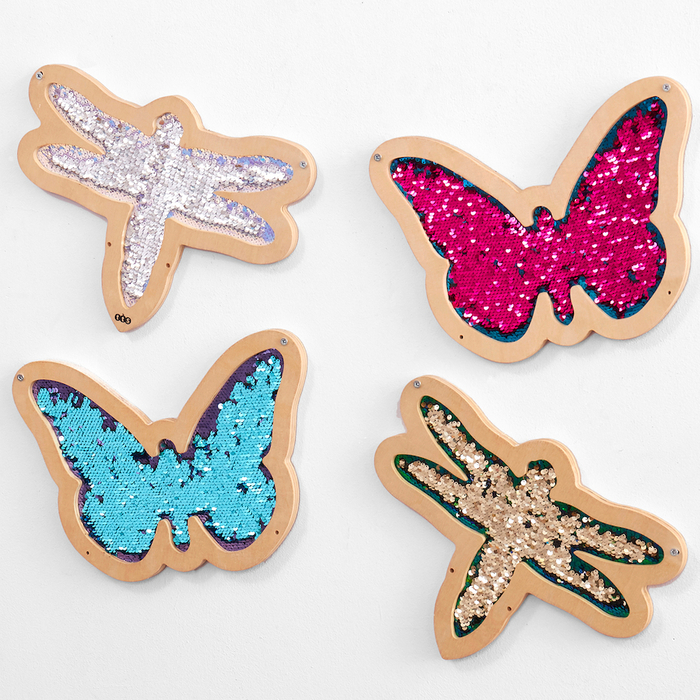 Mark Making Sequin Butterflies/Dragonflies, 4 pcs