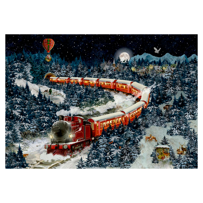 Puzzle Advent Calendar - Xmas Train, 1,000 pcs