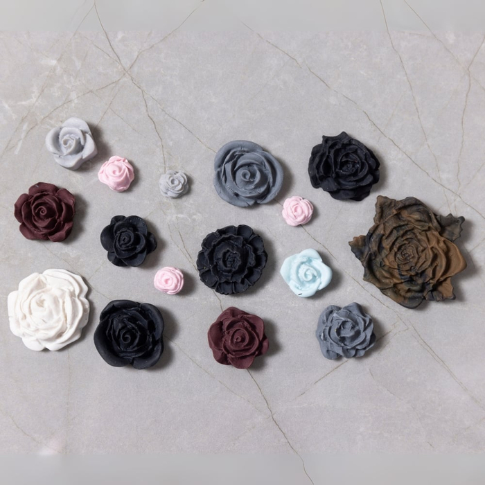 Silicone Mould - Roses, 21 Designs