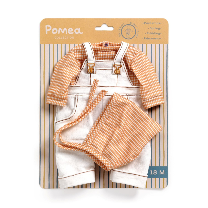 Pomea Doll Clothes - Overalls Set, Cannelle