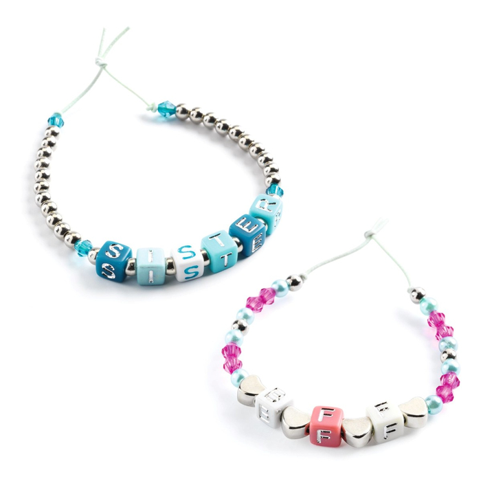 Letter Beads - Silver Mix, 1,000 pcs