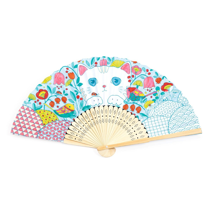 DIY Kit - Paint Your Own Folding Fan, Cat
