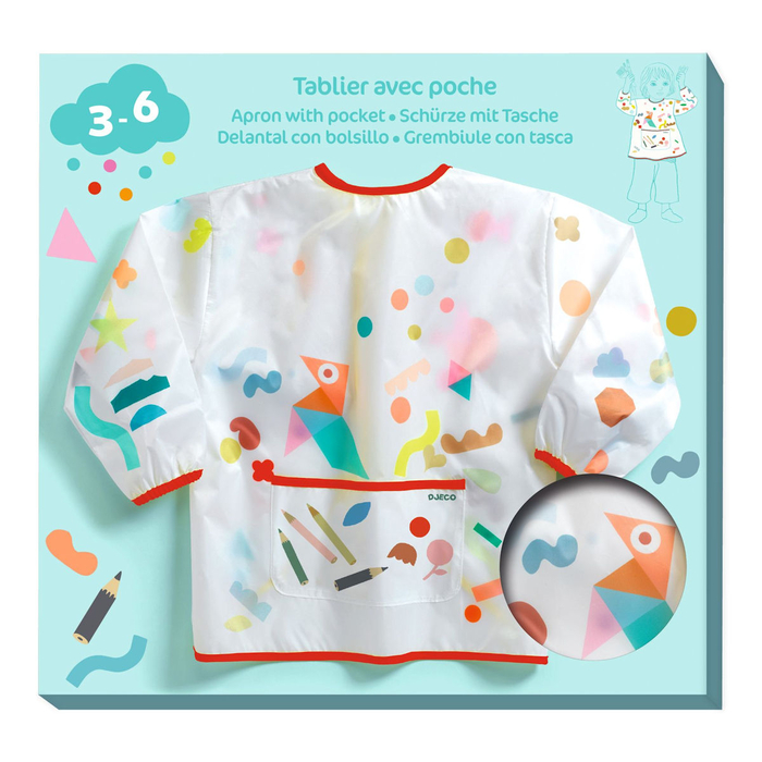 Art Smock with Pocket, Size 3-6 yrs
