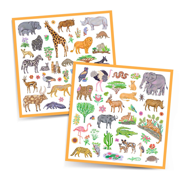 Stickers - Kenya, 160 pcs