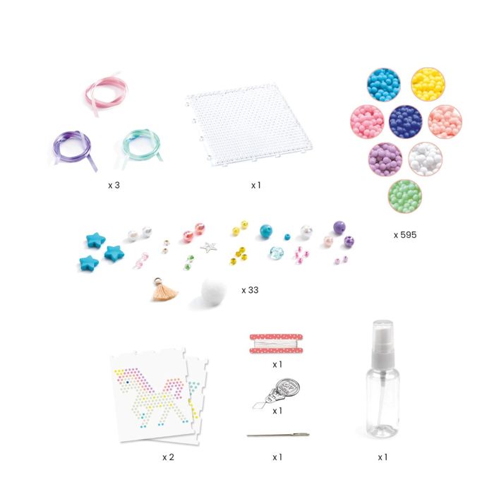 Artistic Aqua - Aqua Beads, Rainbow