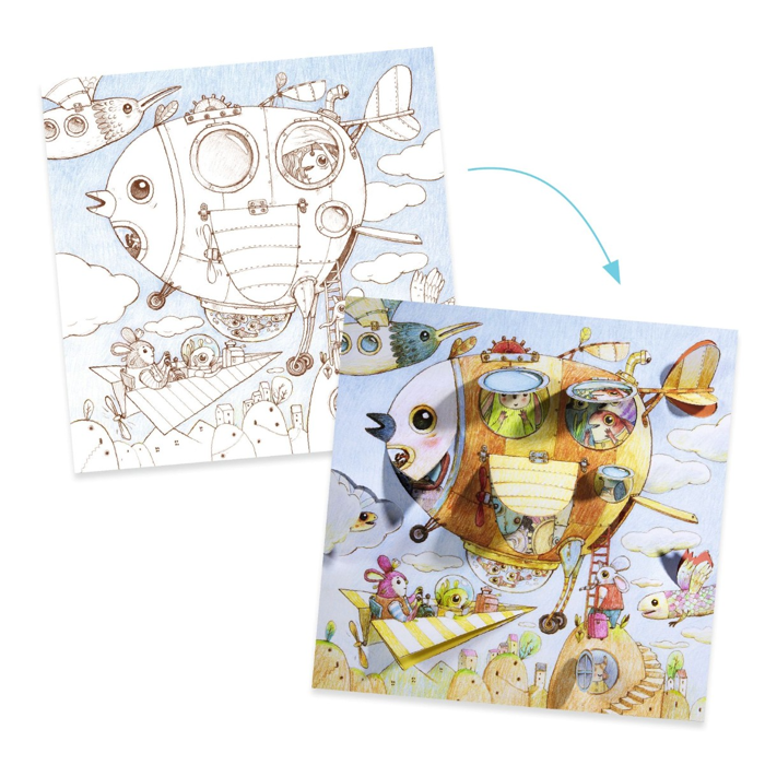 Little Doors Colouring Sheets