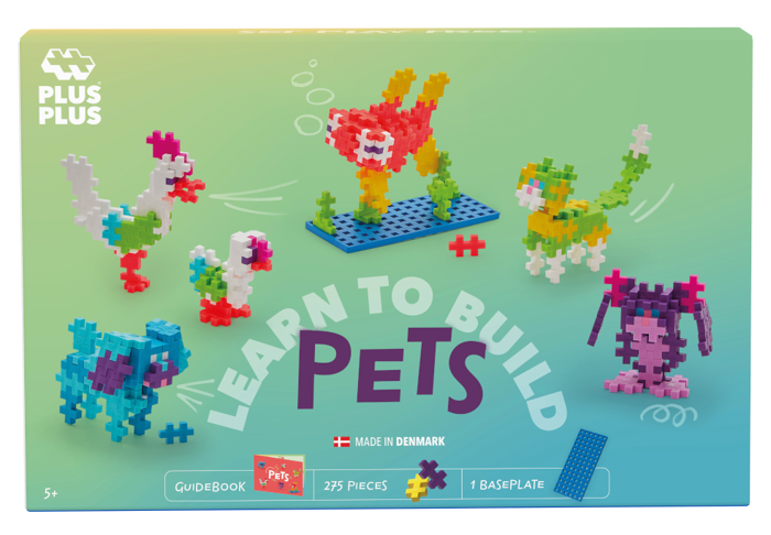 Plus-Plus - Learn to Build Pets, 275 pcs