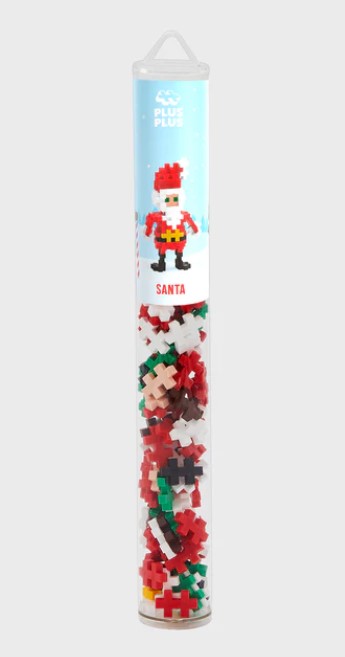 Plus-Plus - Santa, Tube with 100 pcs
