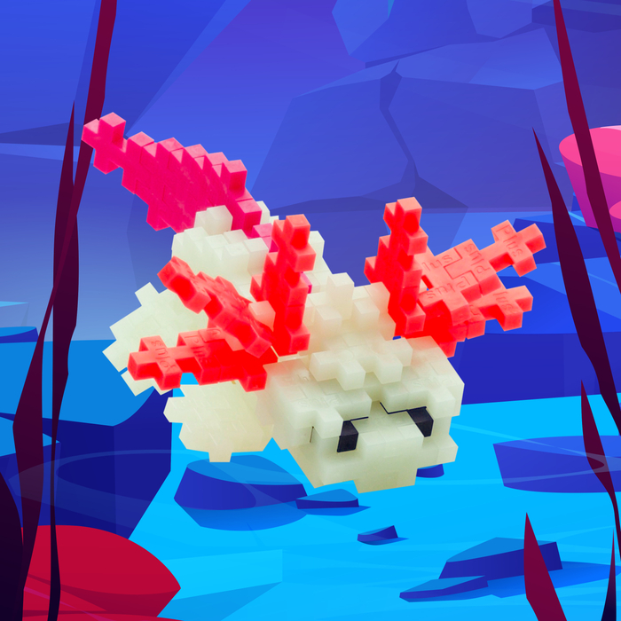 Plus-Plus - Axolotl, Tube with 100 pcs