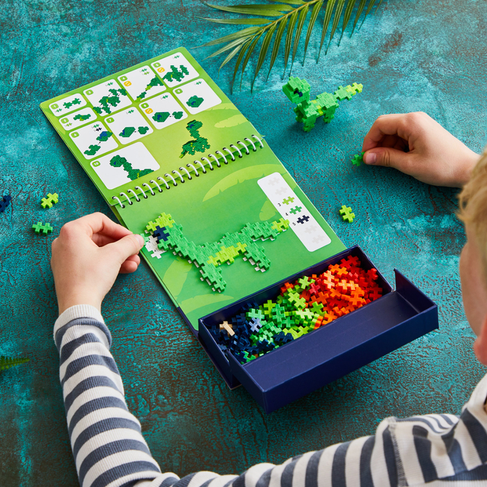 Plus-Plus - Activity Pad, Dinosaurs, 125 pcs