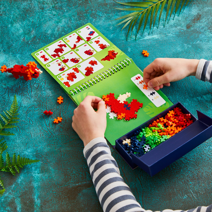 Plus-Plus - Activity Pad, Dinosaurs, 125 pcs