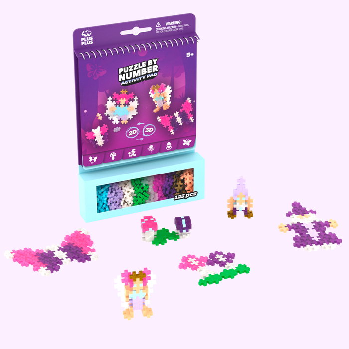 Plus-Plus - Activity Pad, Magic, 125 pcs