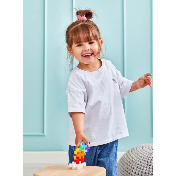 Plus-Plus BIG - Rainbow Mix, Tube with 15 pcs