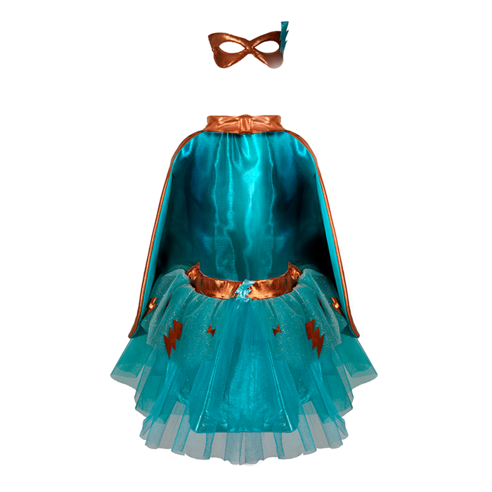 Superheroine Costume - Blue, Size 4-6 yrs