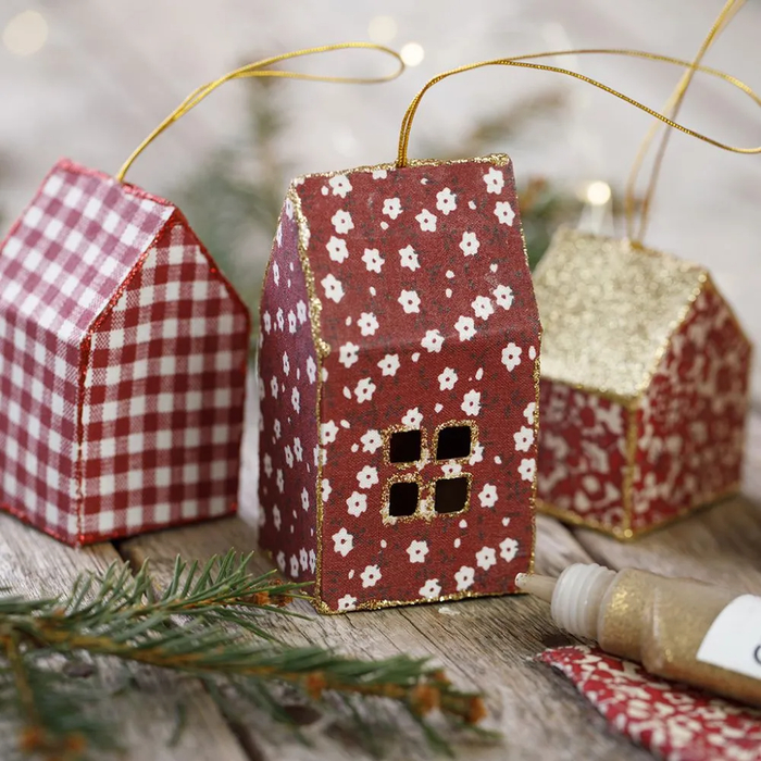 Push-Out Paper Houses and Trees, 24 pcs
