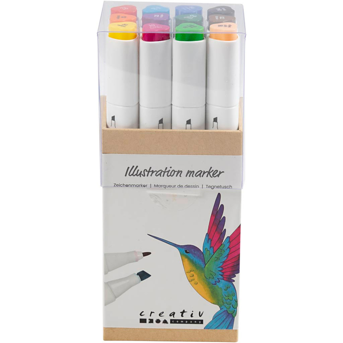 Dual-Tip Markers, 12 pcs