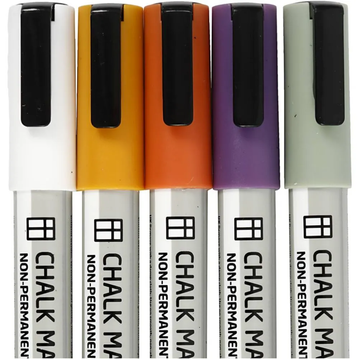 Chalk Markers - Soft Colours, 5 pcs