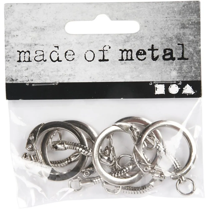 Keychain with Ring, 5 pcs