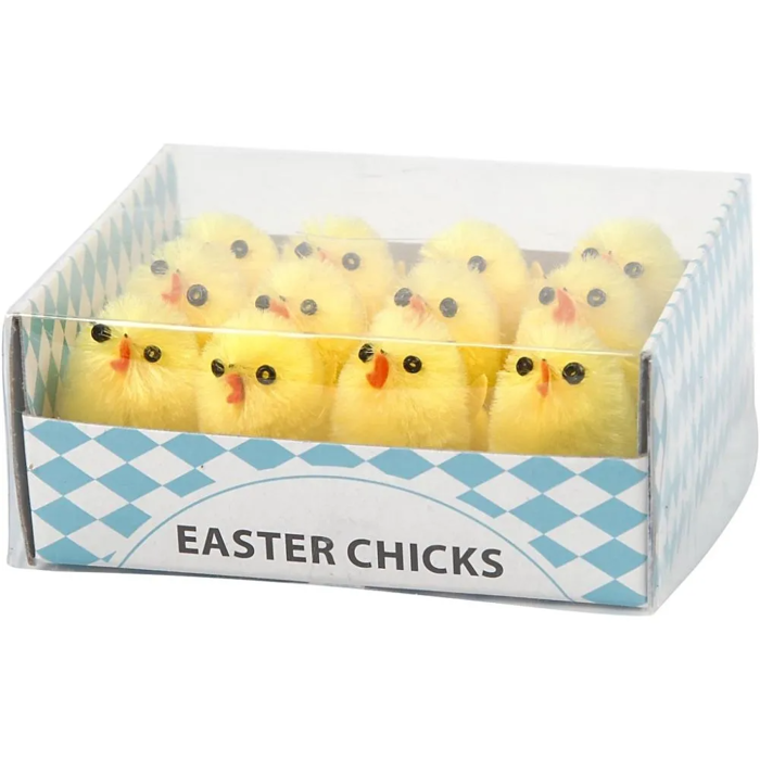 Easter Chicks - Yellow, 12 pcs