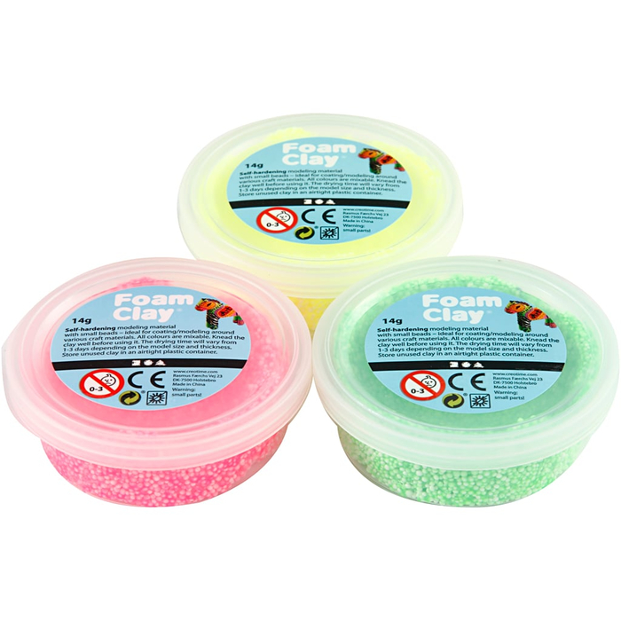 Foam Clay 3x14 gr - Neon